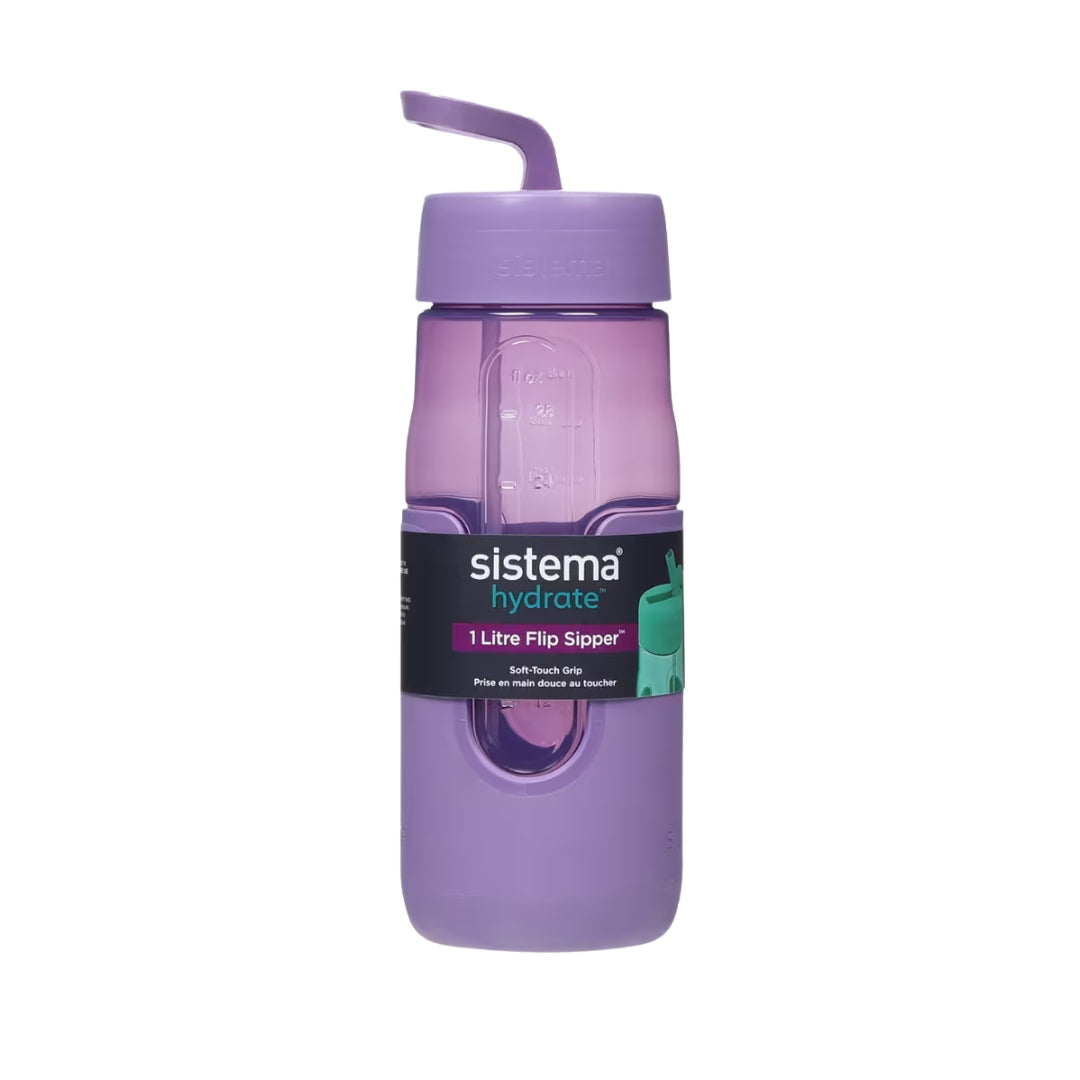 Sistema - Hydrate - Flip Sipper 1L - Purple
