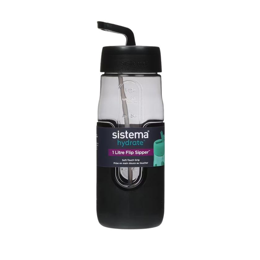 Sistema - Hydrate - Flip Sipper 1L - Black