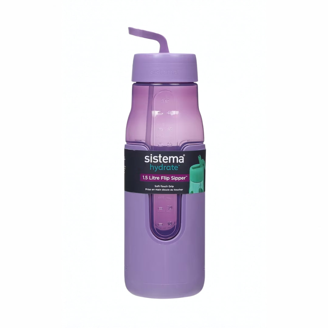 Sistema - Hydrate - Flip Sipper 1.5L - Purple