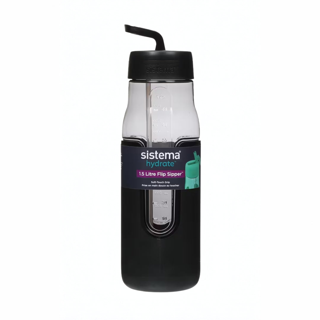 Sistema - Hydrate - Flip Sipper 1.5L - Black