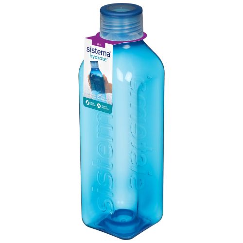 Sistema Hydrate Square Bottle 1L - Various Colours