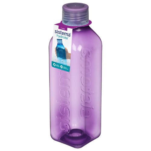 Sistema Hydrate Square Bottle 1L - Various Colours