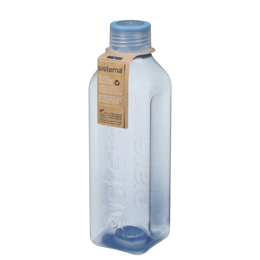 Sistema - Hydrate - Square Bottle 1L - Mountain Blue
