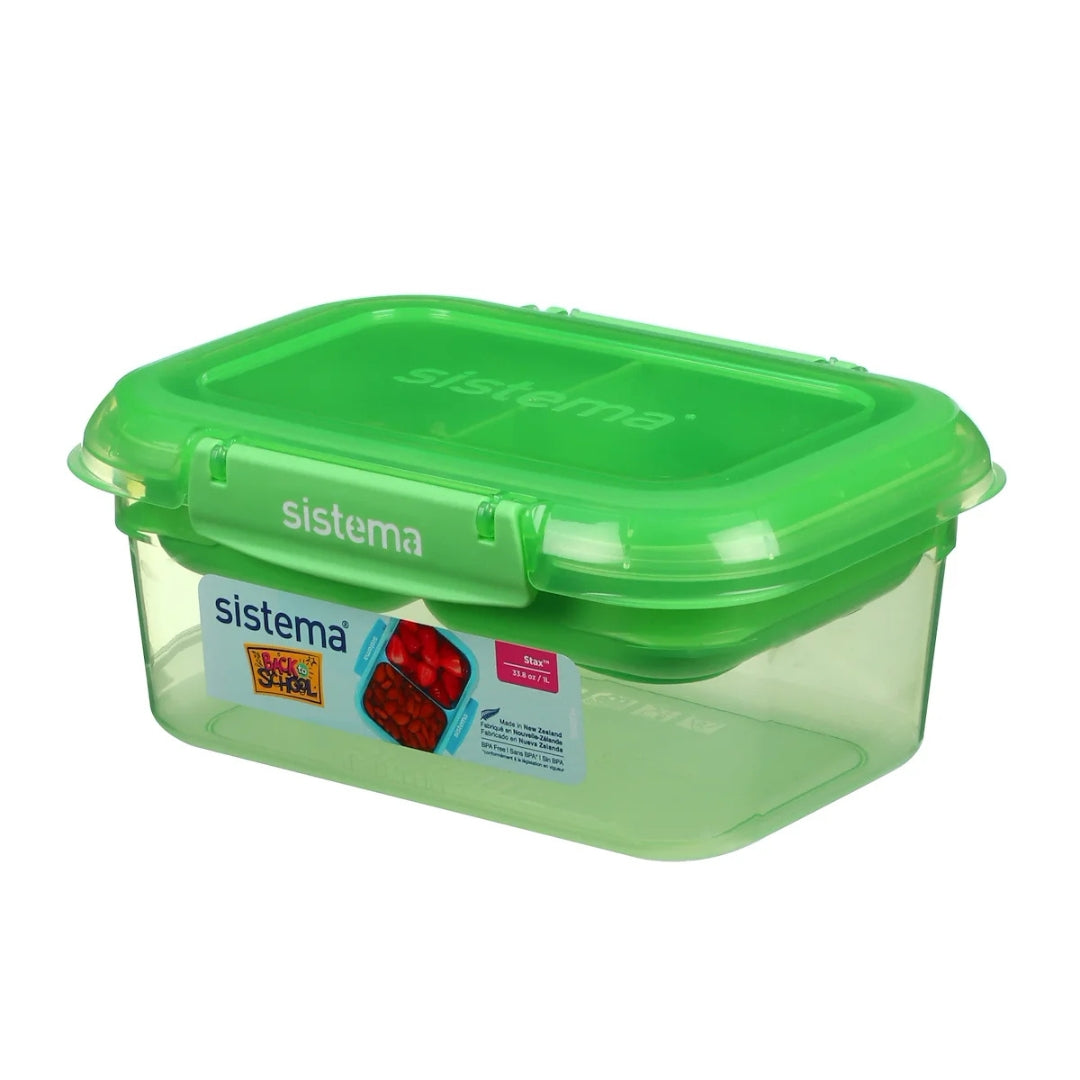Sistema - Back To School - Stax Lunchbox 1L - Green