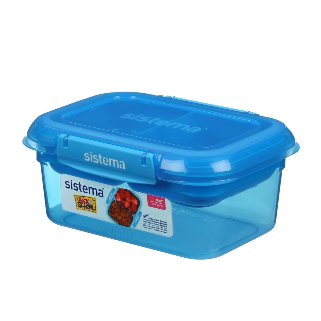 Sistema - Back To School - Stax Lunchbox 1L - Blue