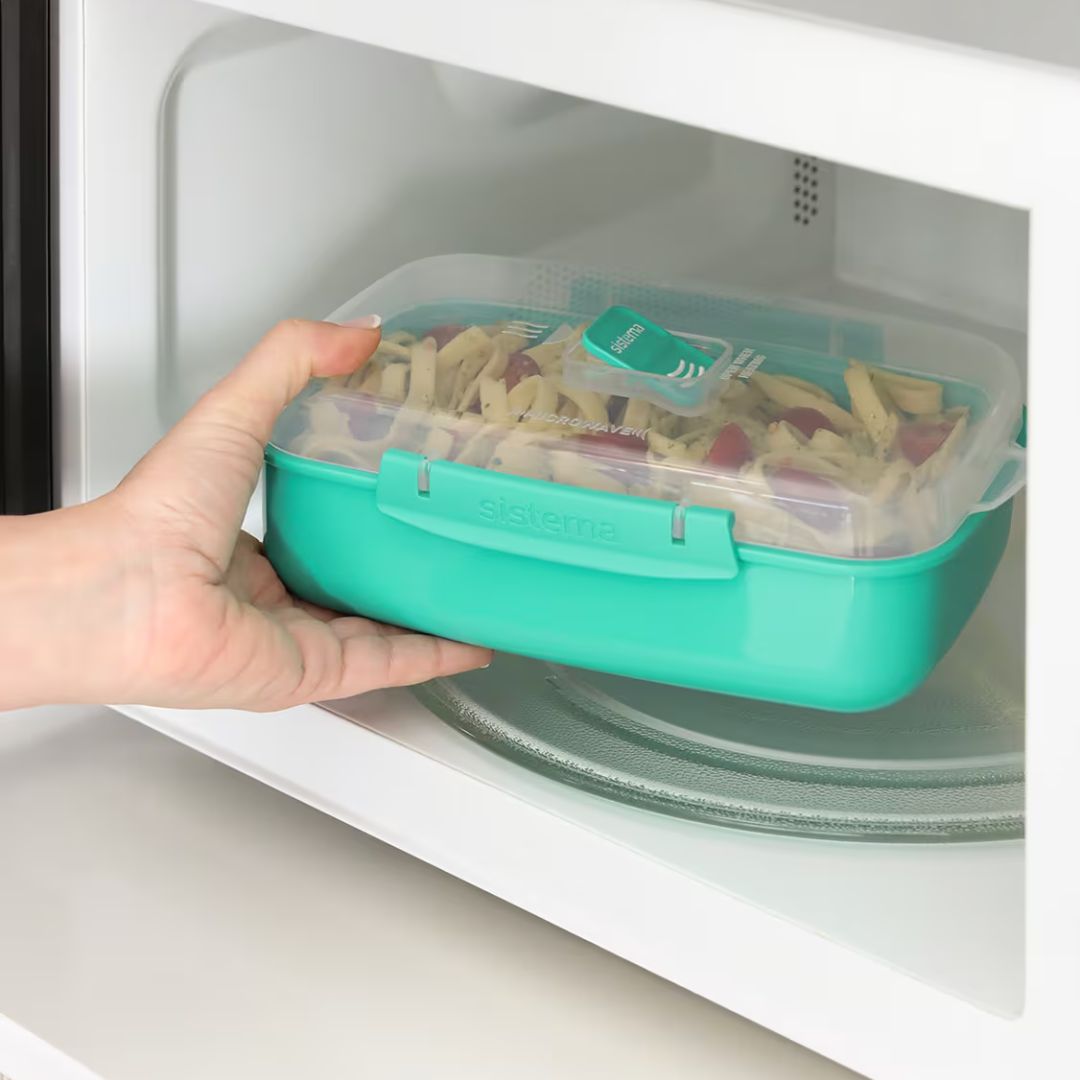 Sistema Lunch Microwave Rectangle Lunchbox 1.25L - Blue