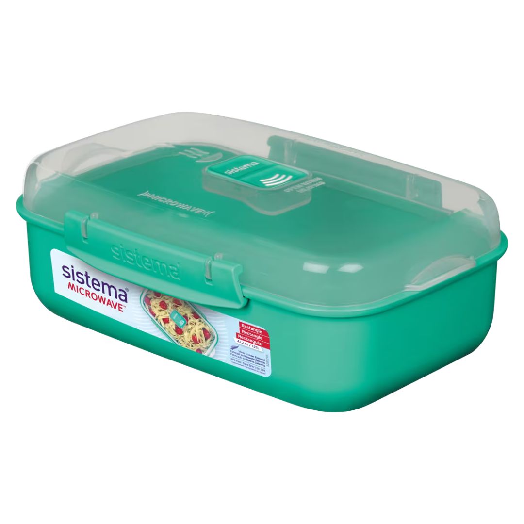Sistema Lunch Microwave Rectangle Lunchbox 1.25L - Green