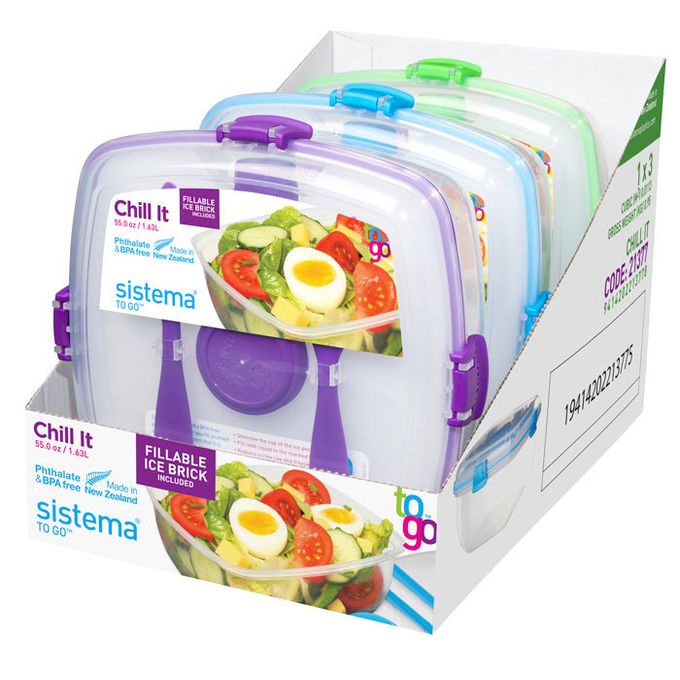 Sistema Chill It Lunch Box x 1pc Assortment