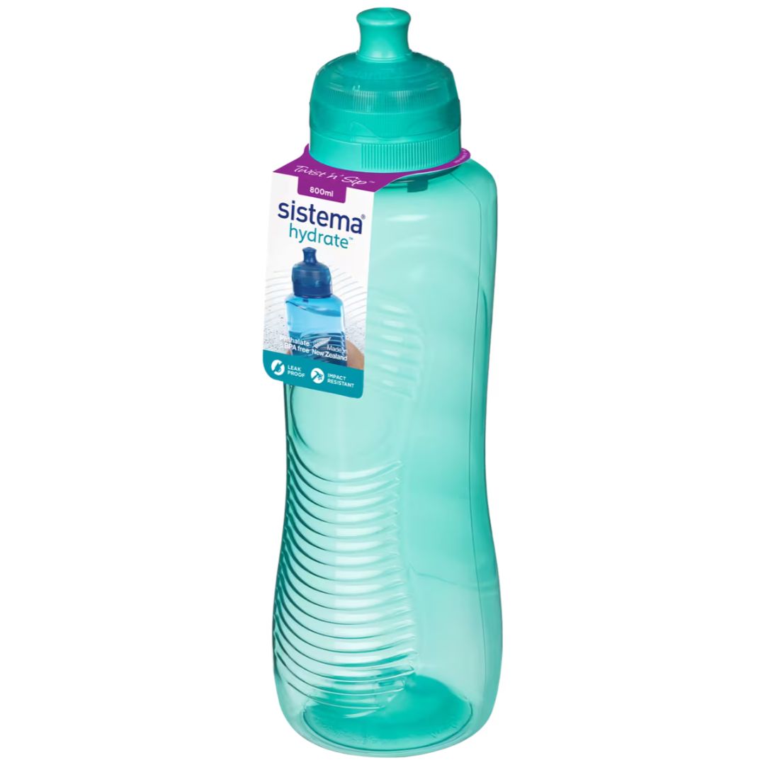 Sistema Hydrate Twist'n'Sip Gripper Bottle 800ml - Green