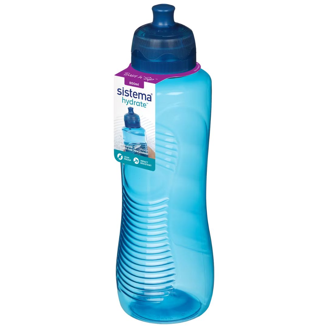 Sistema Hydrate Twist'n'Sip Gripper Bottle 800ml - Blue