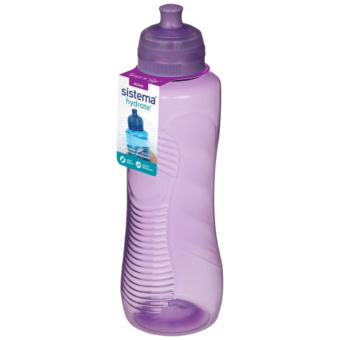 Sistema Hydrate Twist'n'Sip Gripper Bottle 800ml - Purple