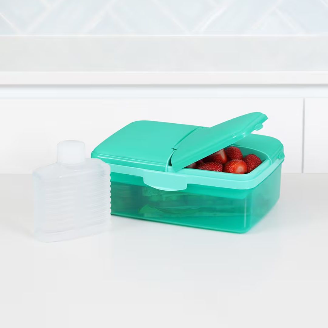 Sistema Lunch Slimline Quaddie Lunchbox 1.5L - Green