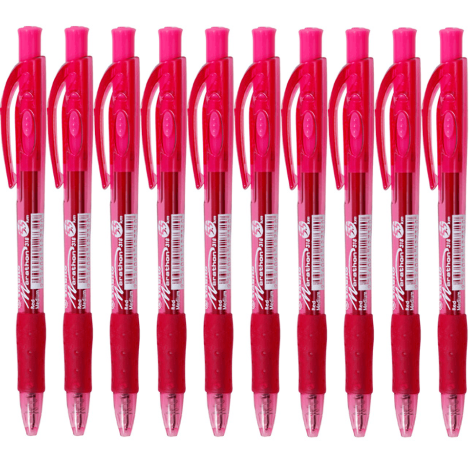 Stabilo Ballpoint Pen Marathon A Pack Of 10pcs Pink