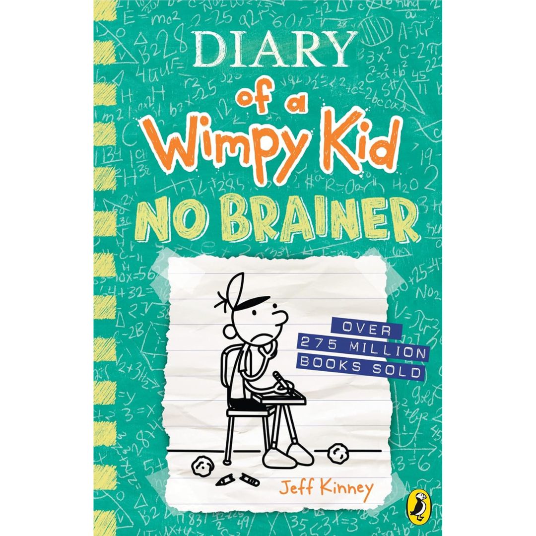 Jeff Kinney Diary of a Wimpy Kid - No Brainer Book 18 - Hardback