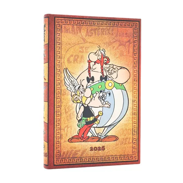 Paperblanks MINI - 12-Month Planner Week To View 2026 - 2026 Asterix & Obelix