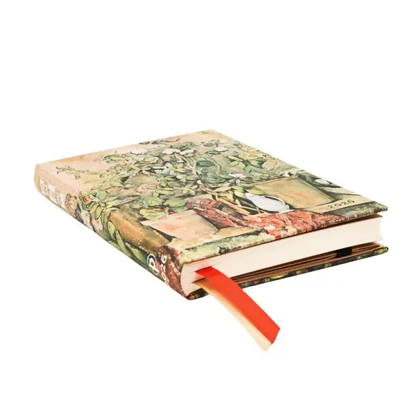 Paperblanks MINI - 12-Month Planner Week To View 2026 - 2026 Cezanne’s Terracotta Pots And Flowers