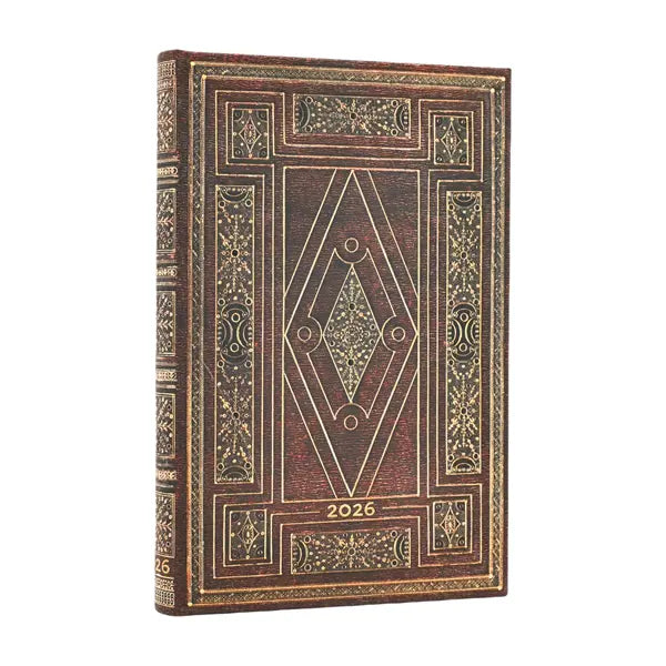Paperblanks MINI - 12-Month Planner Week To View 2026 - 2026 First Folio