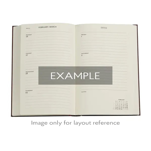 Paperblanks MAXI - 12-Month Planner Week To View 2026 - 2026 Kara-Ori Pink