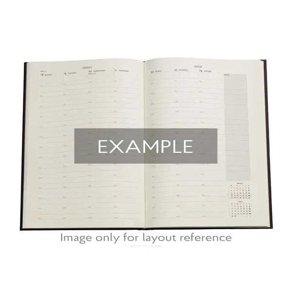 Paperblanks GRANDE - 12-Month Planner Week To View 2026 - 2026 Layla