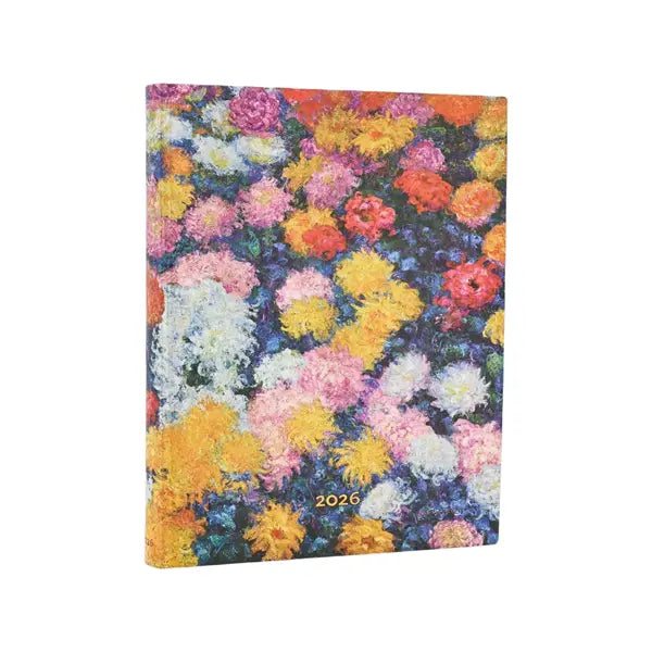 Paperblanks ULTRA - 12-Month Planner Day Per Page 2026 - 2026 Monet’s Chrysanthemums