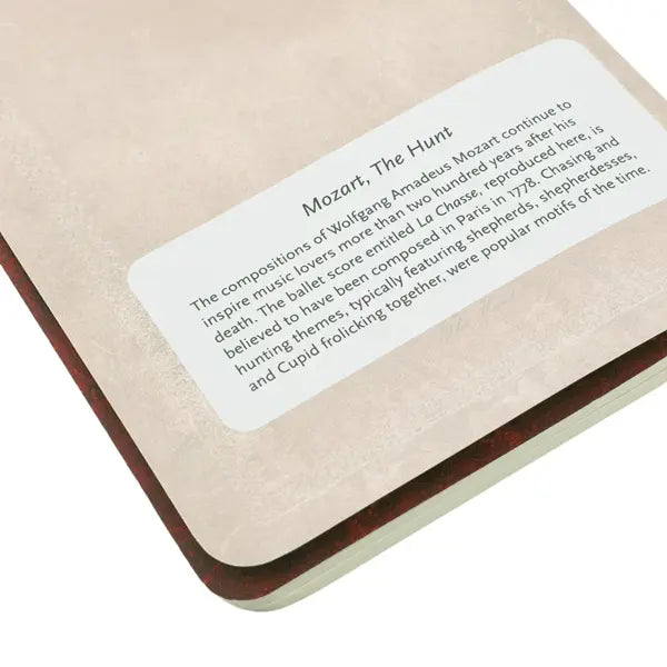 Paperblanks A6 Lined Cahier (Notebook) 80p - Mozart, The Hunt
