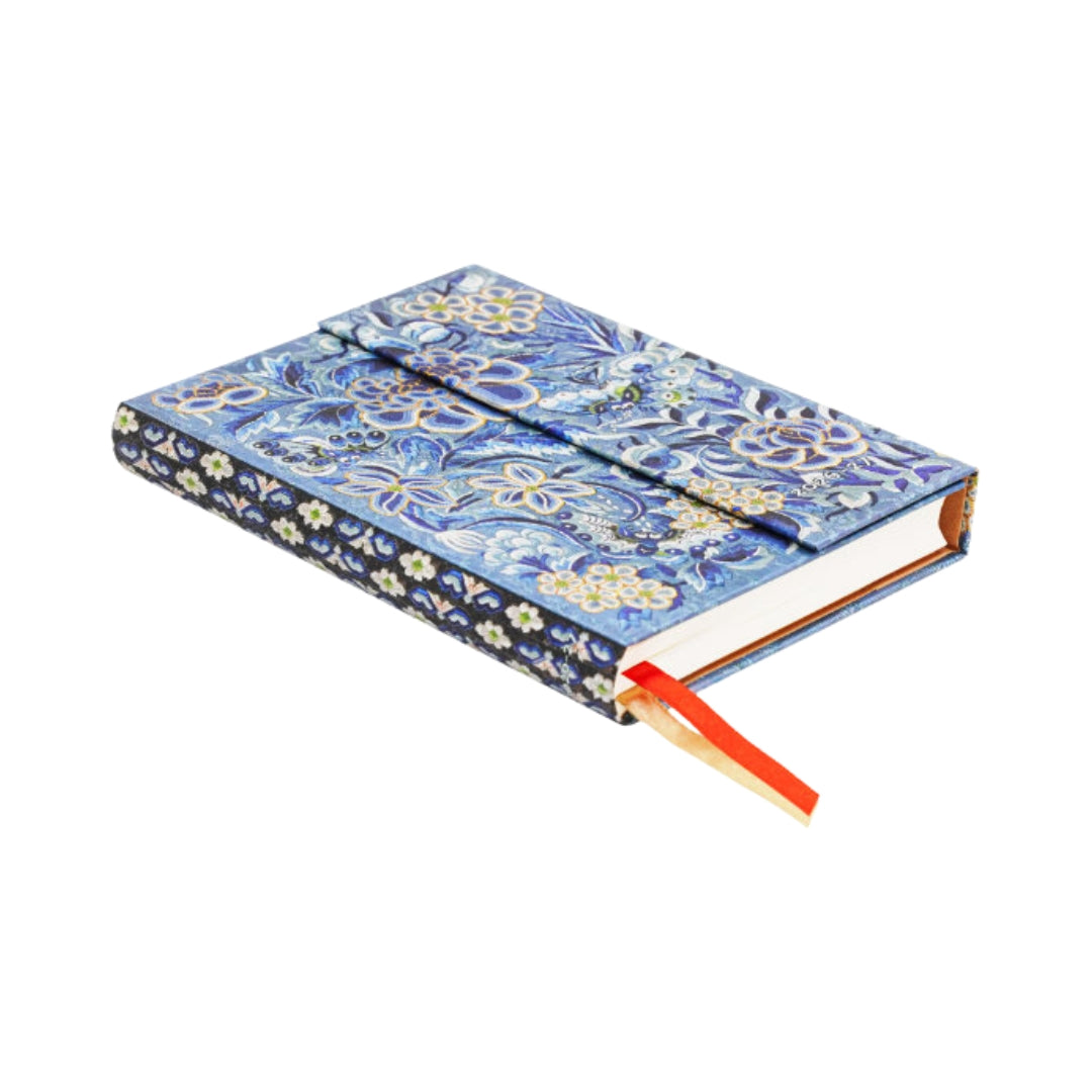MINI Paperblanks WEEKLY (H) 18-Month Planner (Diary) - 2026-27 - Blue Willow - Hardcover