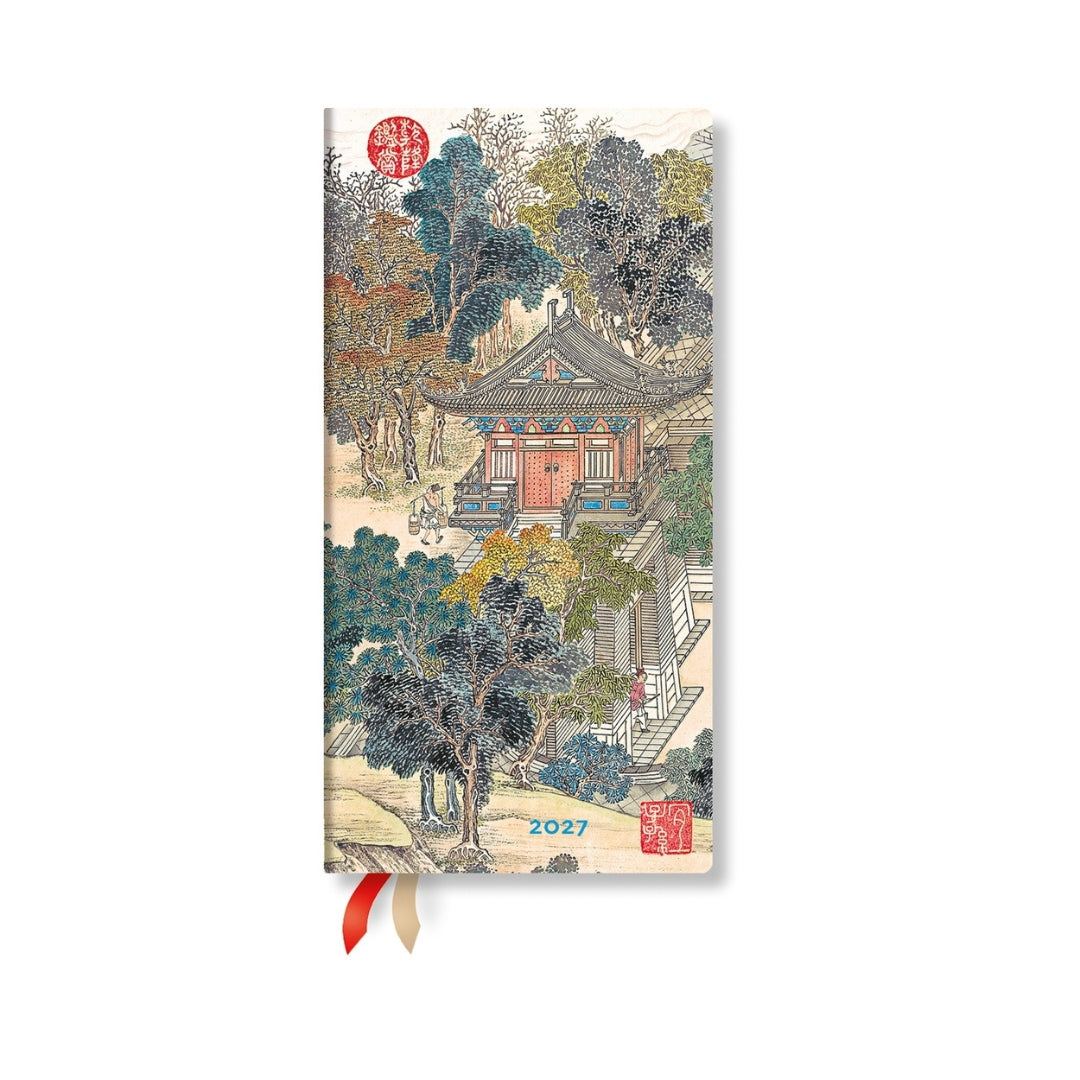 SLIM Paperblanks WEEKLY (H) 12-Month Planner (Diary) - 2027 - Golden Age Of Prosperity - Hardcover