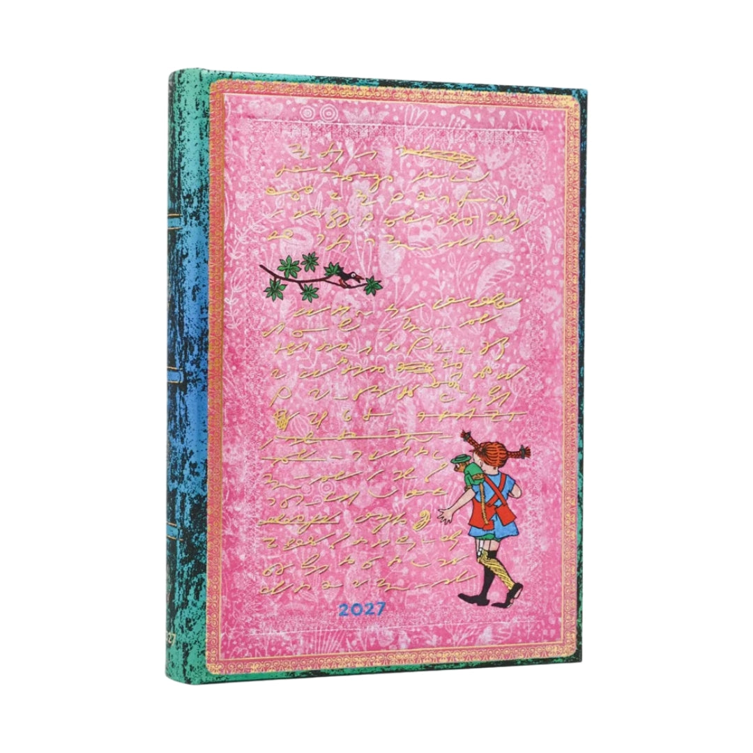 MIDI Paperblanks DAILY 12-Month Planner (Diary) - 2027 - Astrid Lindgren, Pippi Longstocking - Hardcover