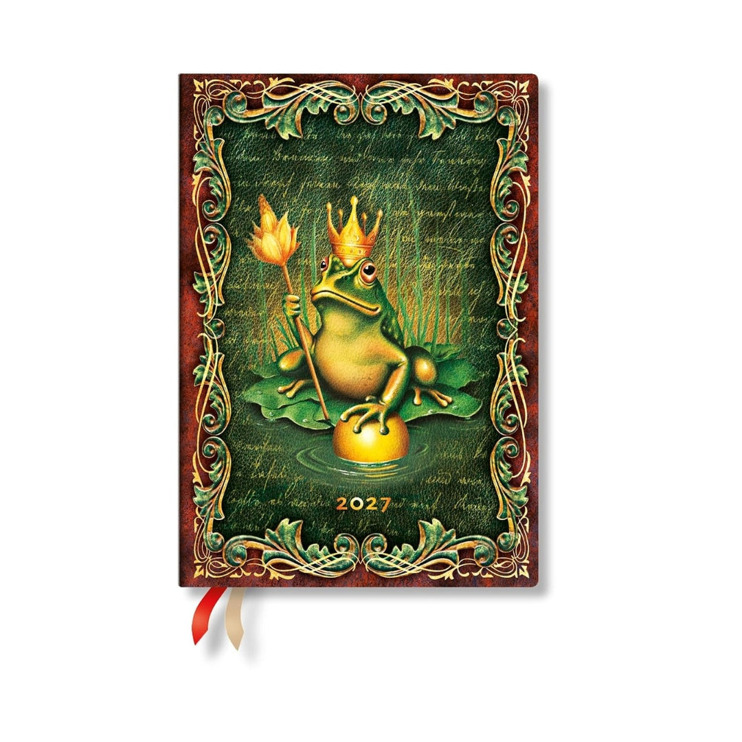 MIDI Paperblanks WEEKLY (H) 12-Month Planner (Diary) - 2027 - The Brothers Grimm, Frog Prince - Hardcover