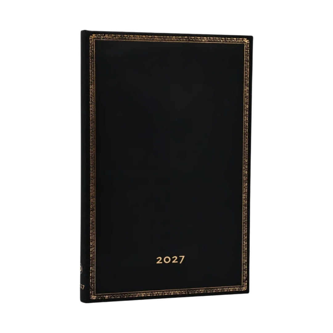 MAXI Paperblanks WEEKLY (H) 12-Month Planner (Diary) - 2027 - Black Edition - Hardcover