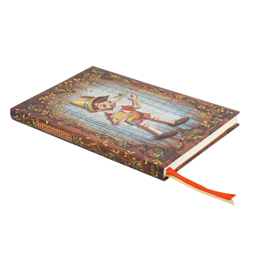 MAXI Paperblanks WEEKLY (H) 12-Month Planner (Diary) - 2027 - Carlo Collodi, Pinocchio - Hardcover