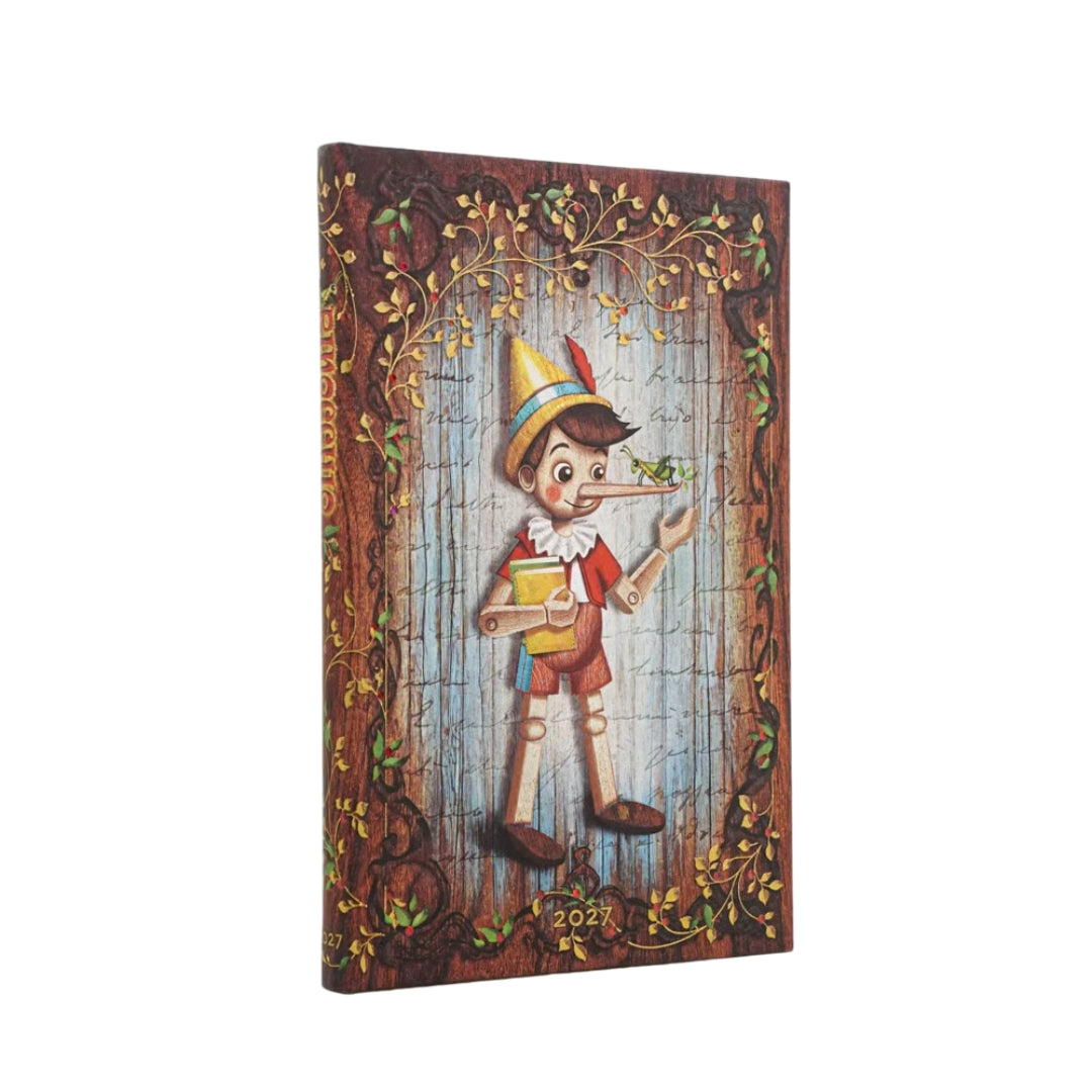 MAXI Paperblanks WEEKLY (H) 12-Month Planner (Diary) - 2027 - Carlo Collodi, Pinocchio - Hardcover