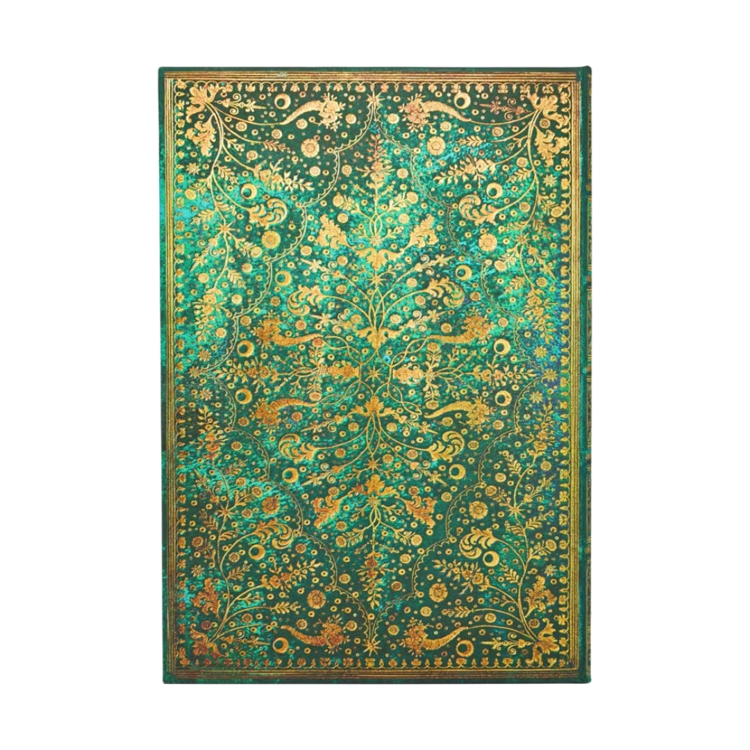 GRANDE Paperblanks WEEKLY (V) 12-Month Planner (Diary) - 2027 - Emerald Flower - Hardcover
