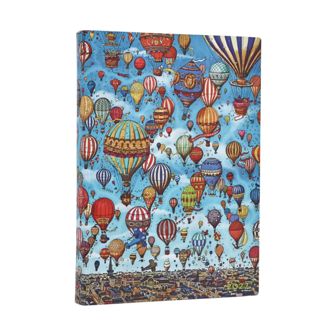 MIDI Paperblanks DAILY 12-Month Planner (Diary) - 2027 - Balloon Festival - Softcover