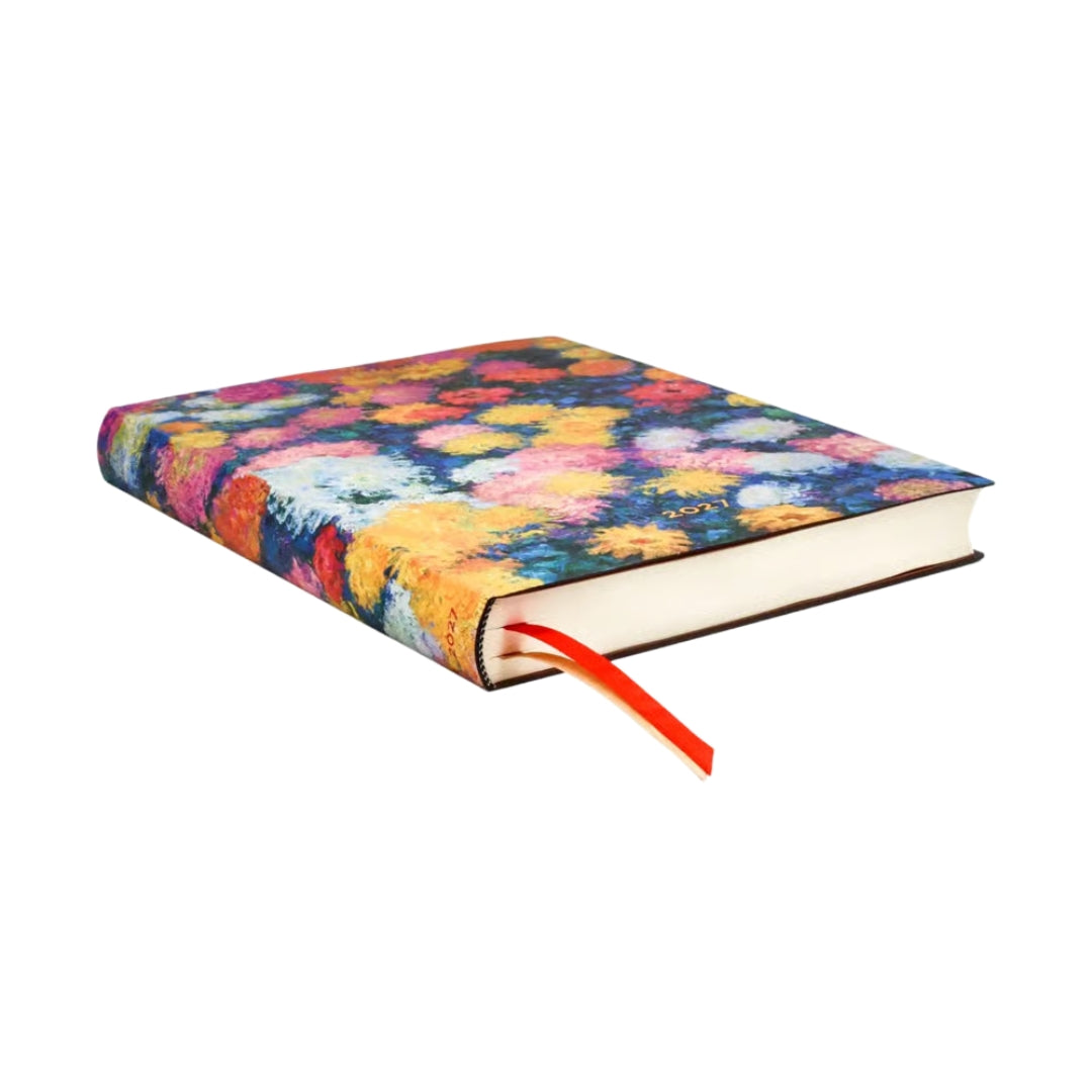 ULTRA Paperblanks DAILY 12-Month Planner (Diary) - 2027 - Monet’s Chrysanthemums - Softcover