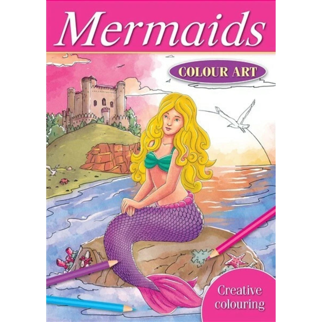 Mermaids Colour Art - Colouring Book