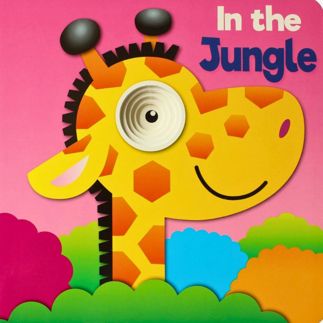 See Through Spiral Board - In The Jungle - Board Book
