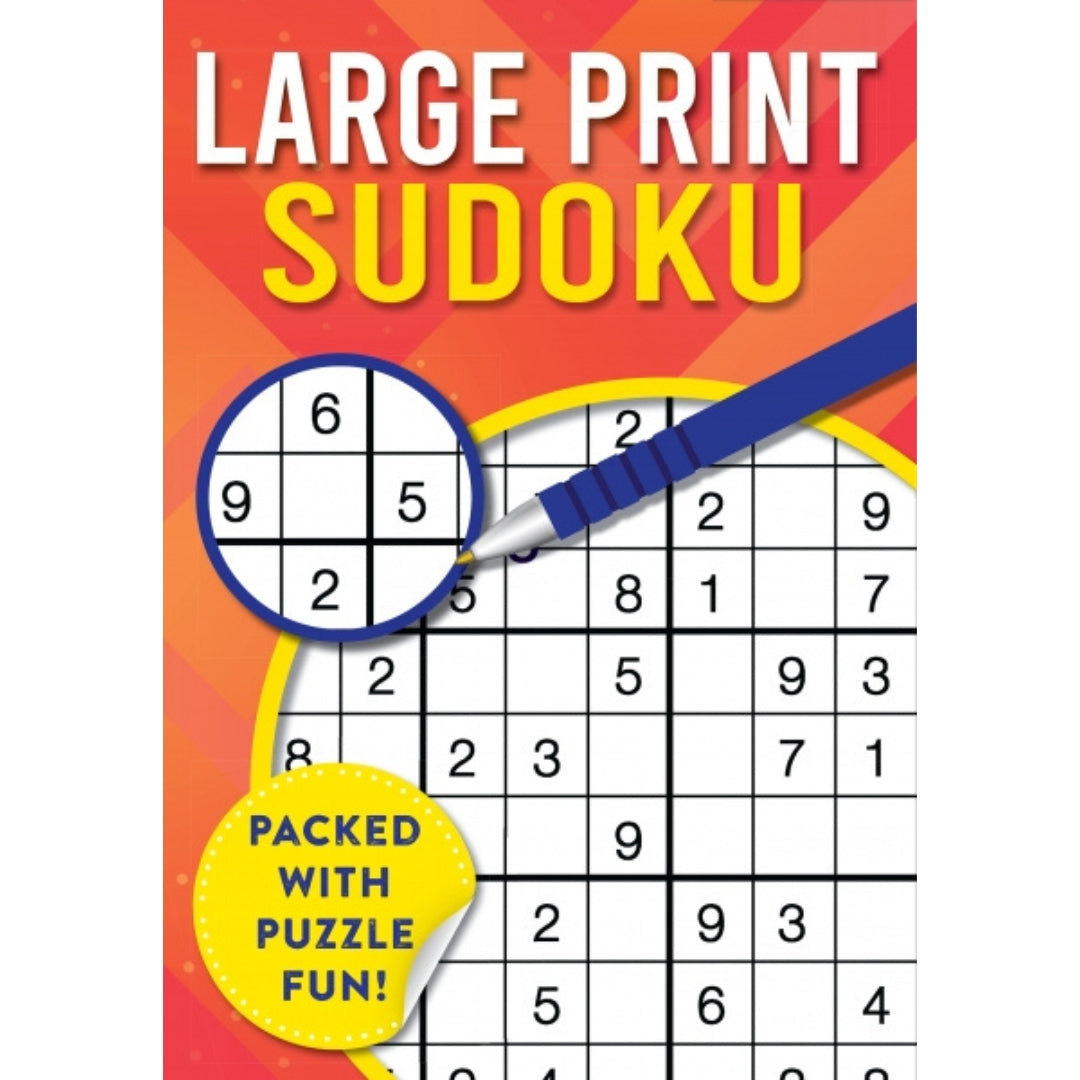 Large Print - Sudoku - Red