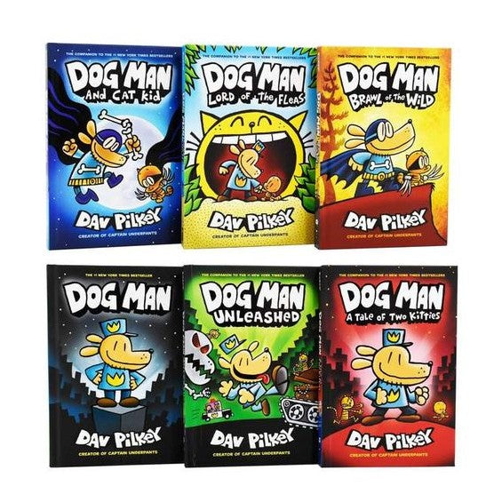 D.Pilkey Dog Man - The Supa Epic Collection - 1-6 Box Set