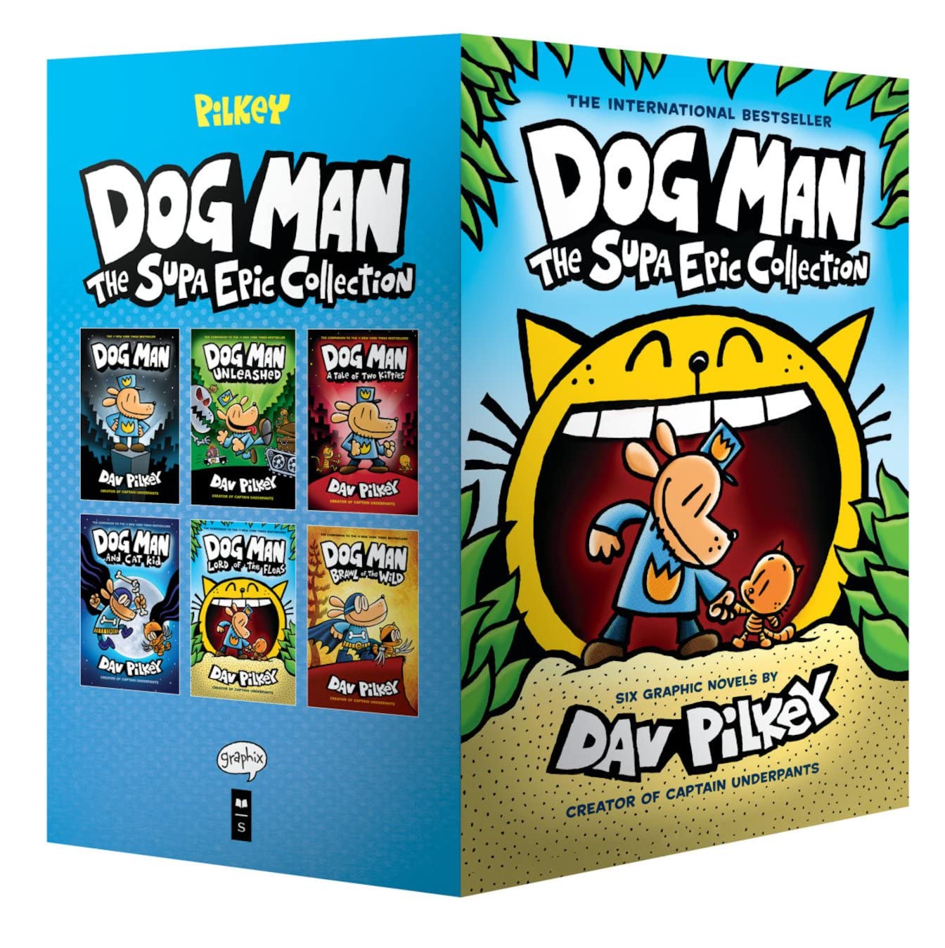 D.Pilkey Dog Man - The Supa Epic Collection - 1-6 Box Set