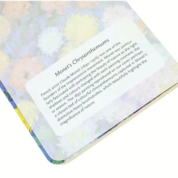 Paperblanks A6 Lined Cahier (Notebook) 80p - Monet’s Chrysanthemums