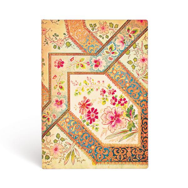 Paperblanks MIDI - Softcover Flexi Lined Notebook 176p - Filigree Floral Ivory