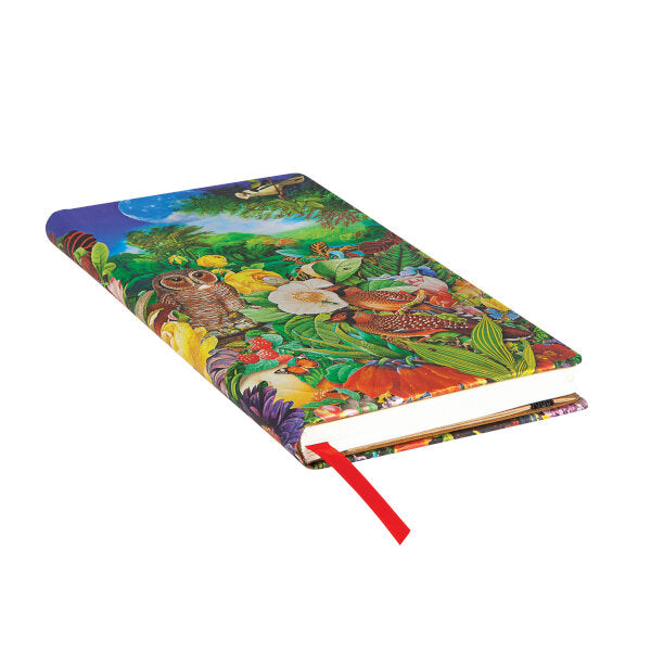 Paperblanks SLIM - Hardcover Journal Lined Notebook 176p - Moon Garden
