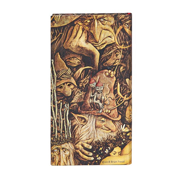 Paperblanks SLIM - Hardcover Journal Lined Notebook 176p - Mischievous Creatures