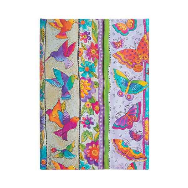 Paperblanks MIDI - Hardcover Journal Lined Notebook 144p - Hummingbirds & Flutterbyes