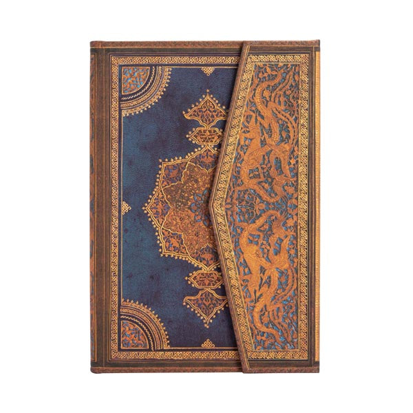 Paperblanks MINI - Hardcover Journal Lined Notebook 176p - Safavid Indigo