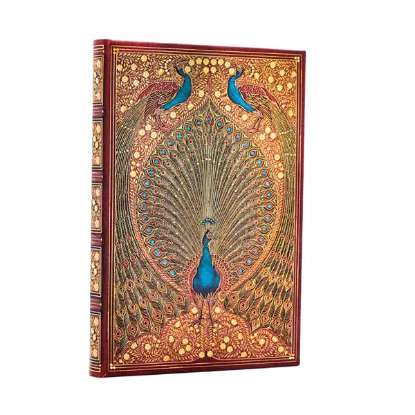 Paperblanks MINI - Hardcover Journal Lined Notebook 176p - Hafiz’s Peacocks