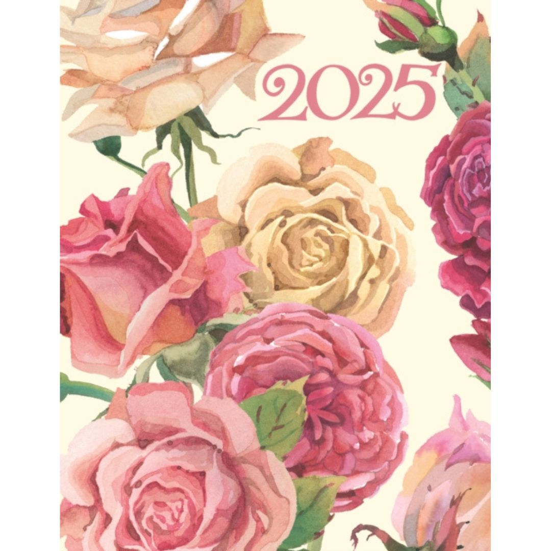 A5 Emma Bridgewater 2025 Annual Diary Roses All My Life Deluxe