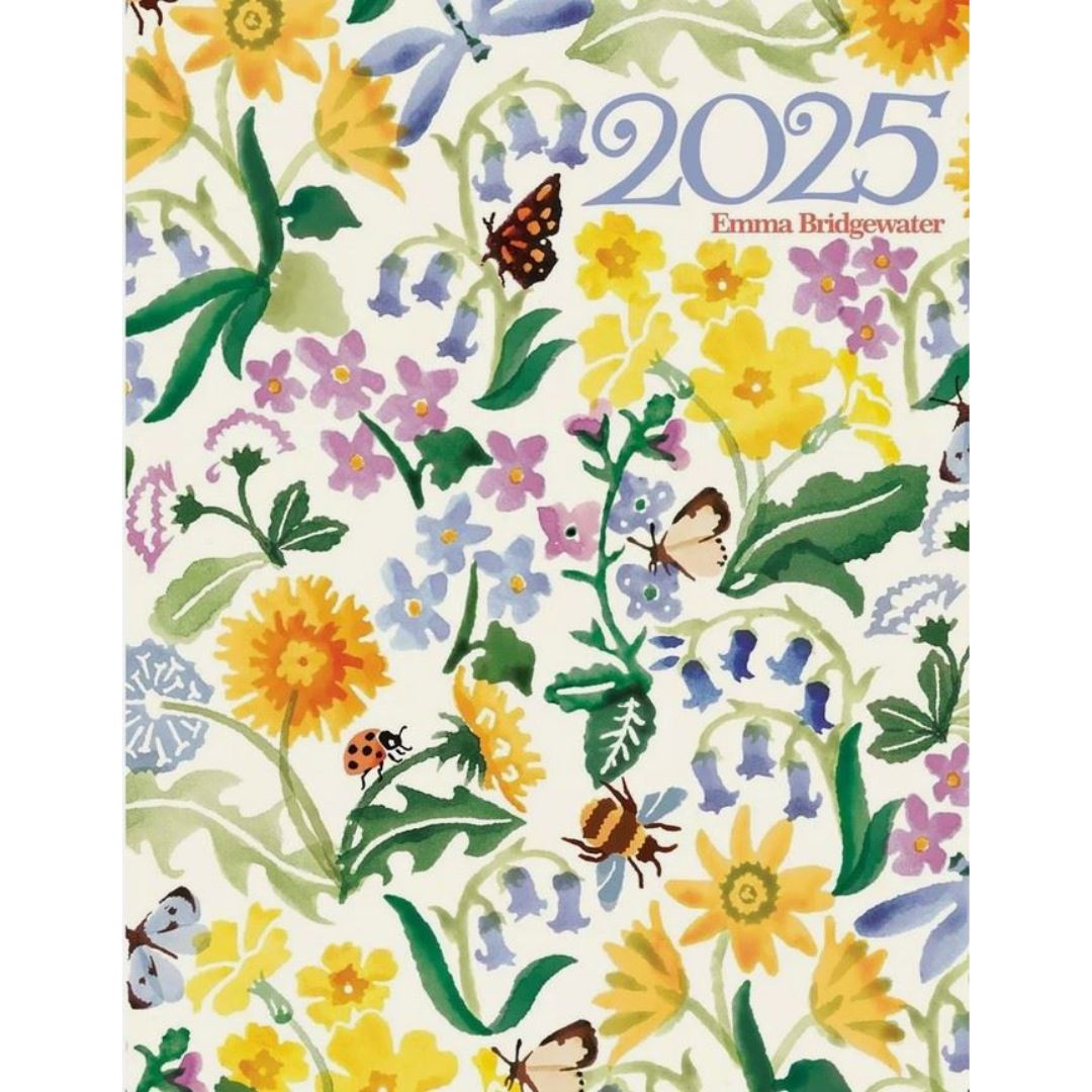 A5 2025 Emma Bridgewater Week To View Annual Diary - Wildflowers Deluxe