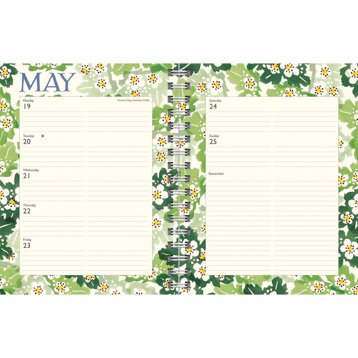 A5 2025 Emma Bridgewater Week To View Annual Diary - Wildflowers Deluxe